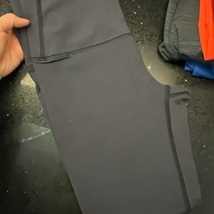 Fleo grey Parisian night silky silk leggings size M